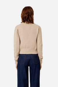 Cardigan Ami de Cœur en cachemire et laine - Beige