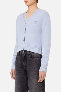 Cardigan Ami de Cœur en cachemire et laine - Pale Blue