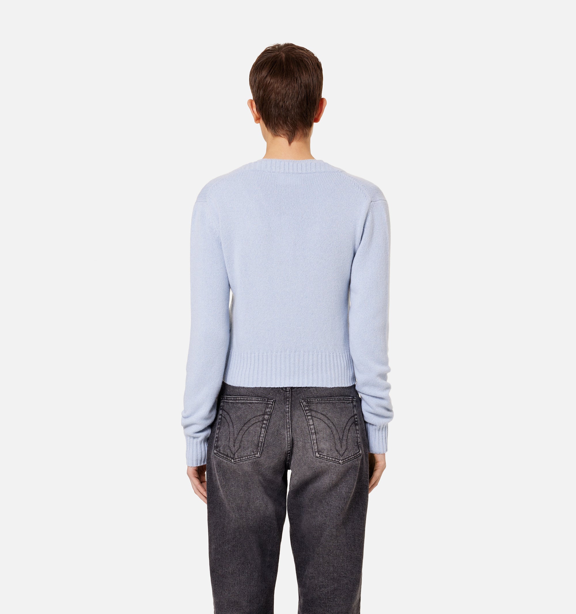 Cardigan Ami de Cœur en cachemire et laine - Pale Blue