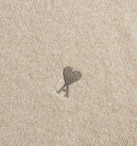 Ami de Cœur round-neck cashmere and wool jumper - Beige