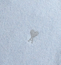 Pull Ami de Cœur à col rond en cachemire et laine - Pale Blue