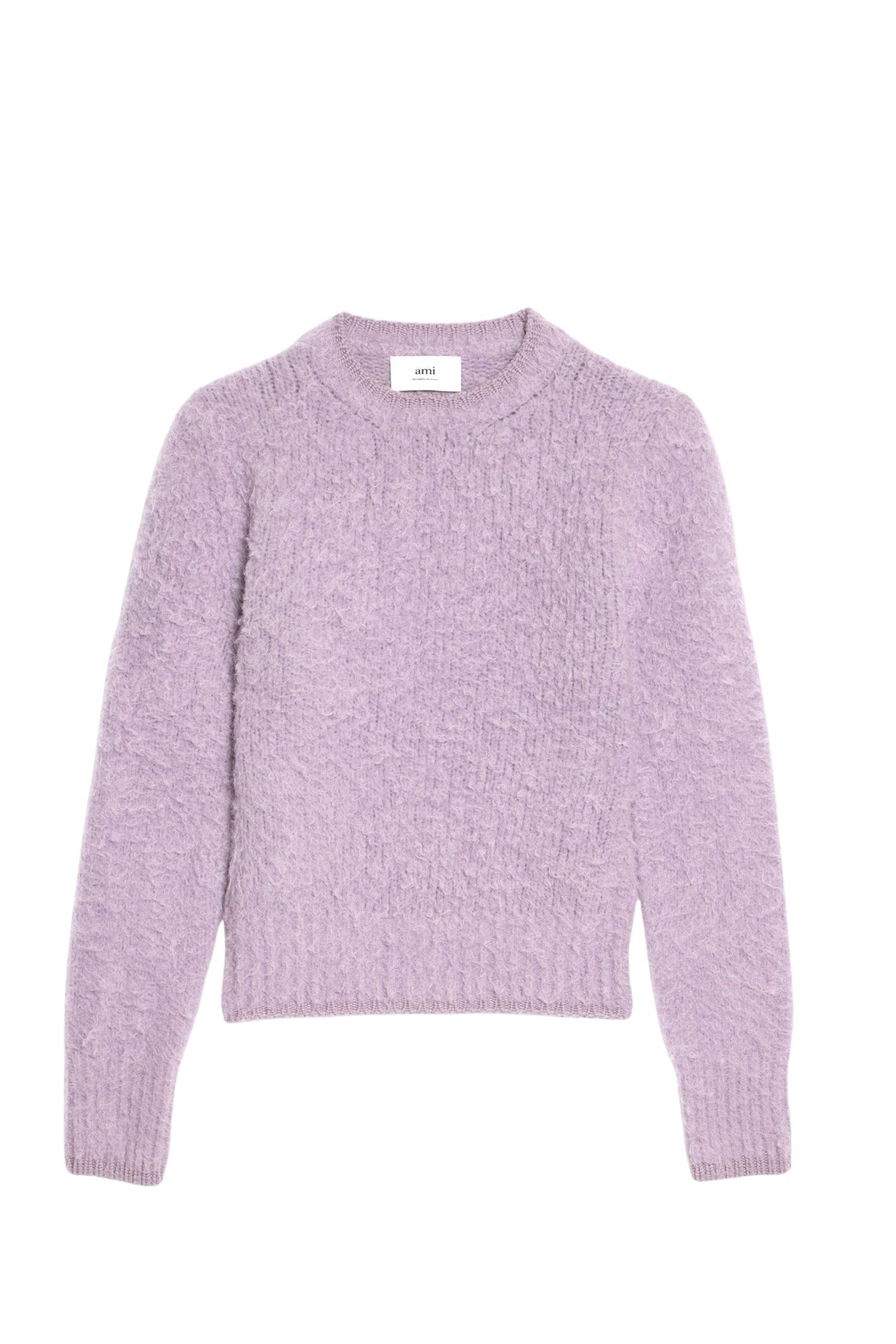 Pull brossé à col rond en laine - Parma