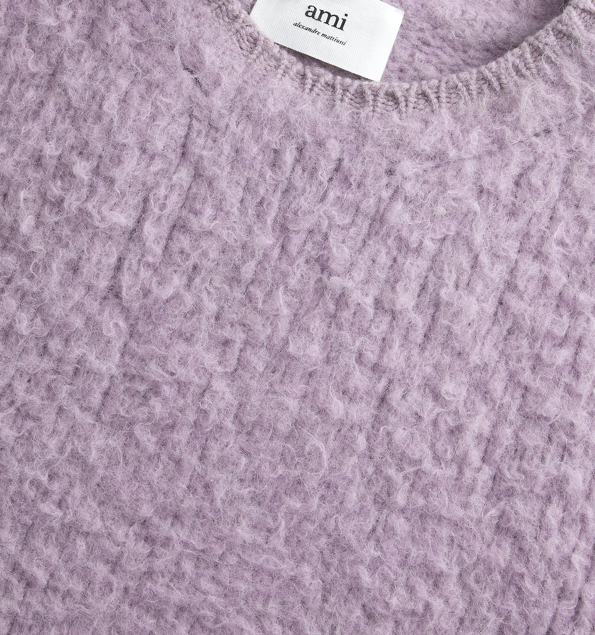 Pull brossé à col rond en laine - Parma