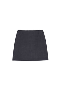 Jupe courte en laine - Grey