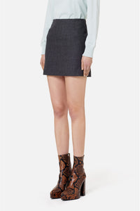 Jupe courte en laine - Grey