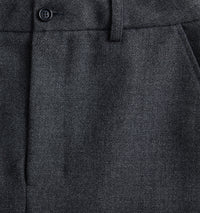 Jupe crayon fendue en laine - Grey