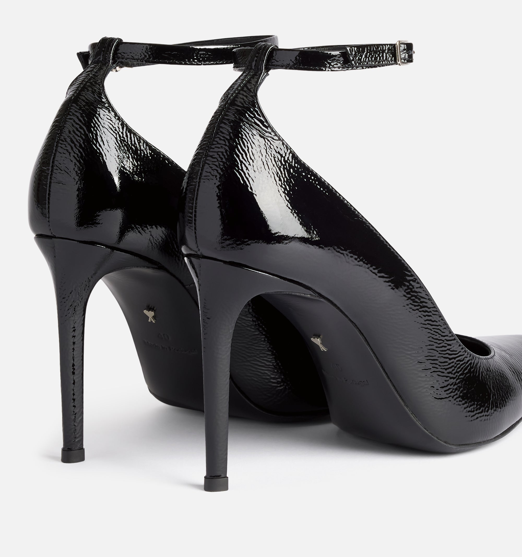 Escarpins à bouts pointus 90 en cuir - Black