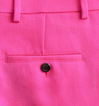Pantalon évasé en laine - Fuchsia