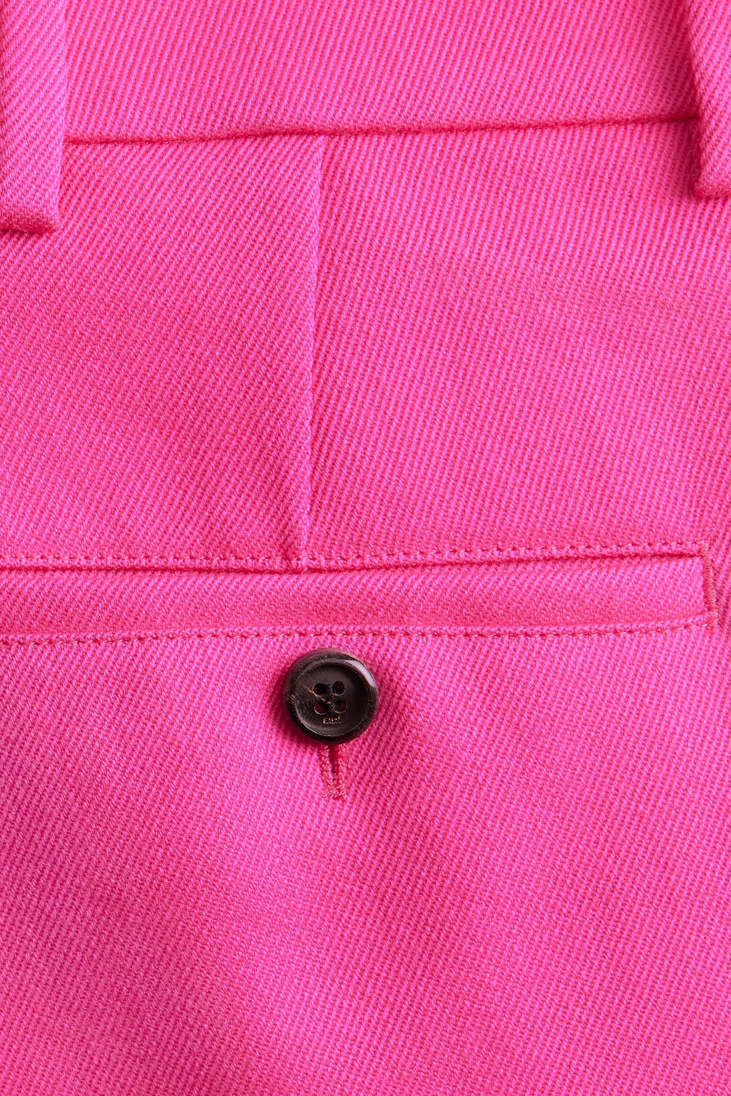 Pantalon évasé en laine - Fuchsia