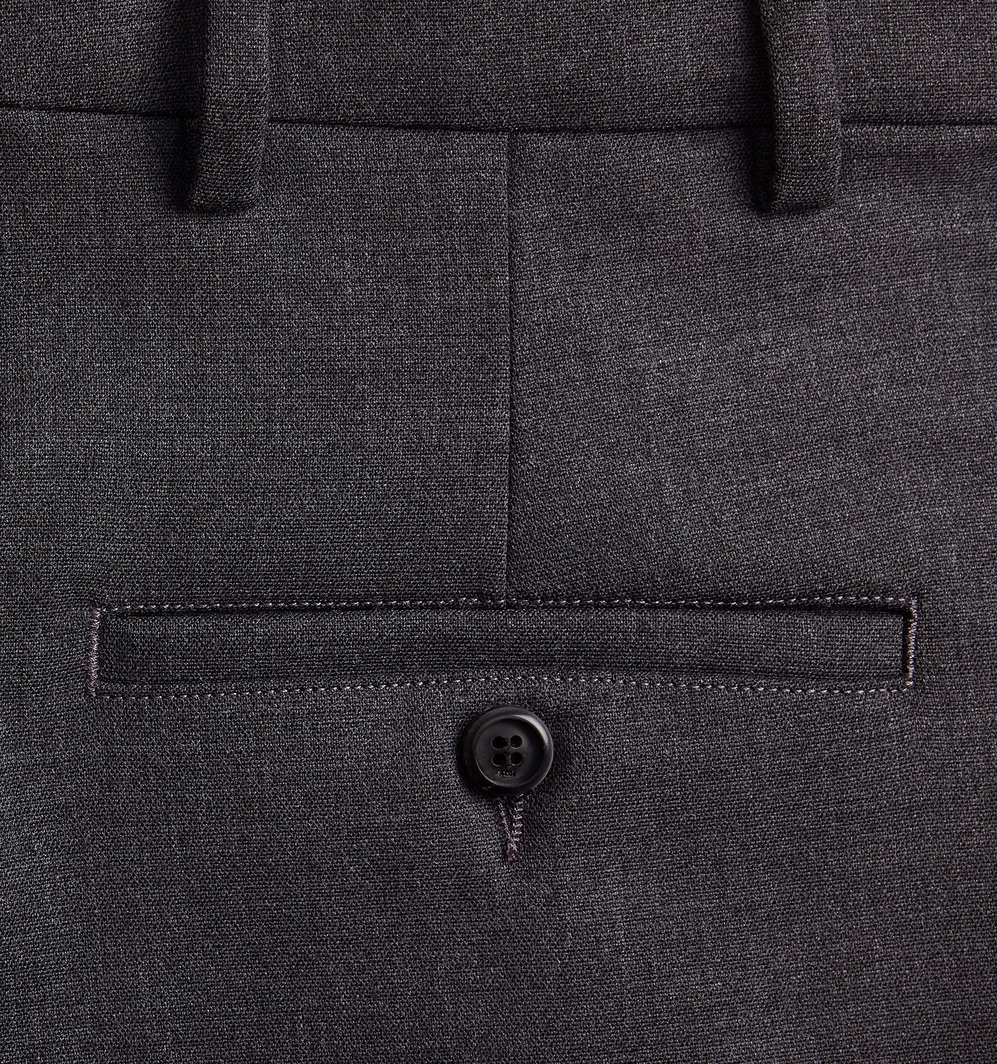 Pantalon coupe carotte en laine mélangée - Light Grey