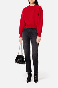 Pantalon droit en denim délavé - Used Black