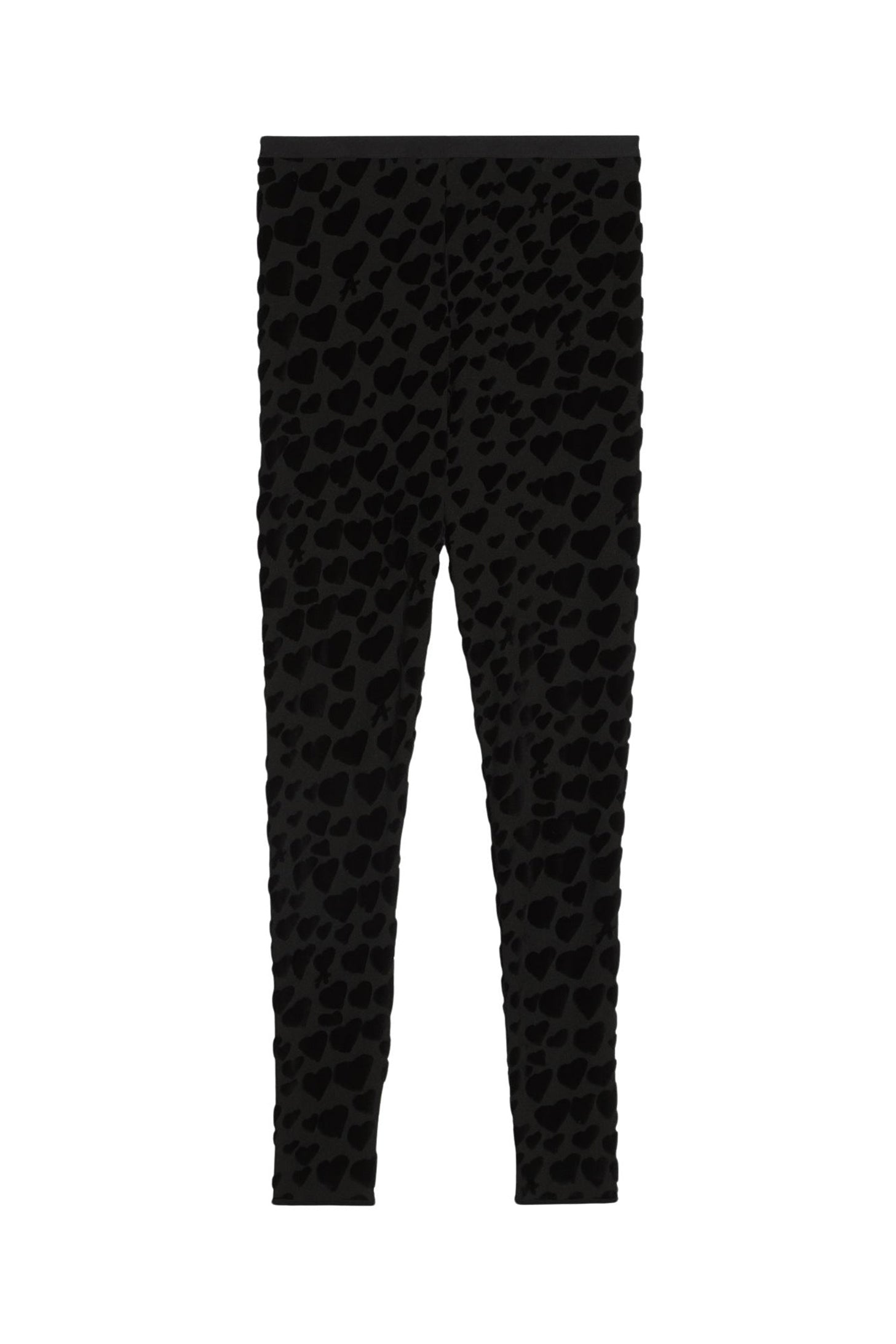 Legging orné de cœurs - Black