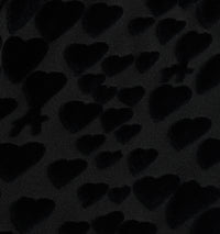 Legging orné de cœurs - Black