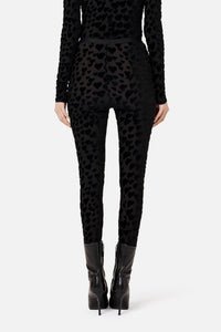 Legging orné de cœurs - Black