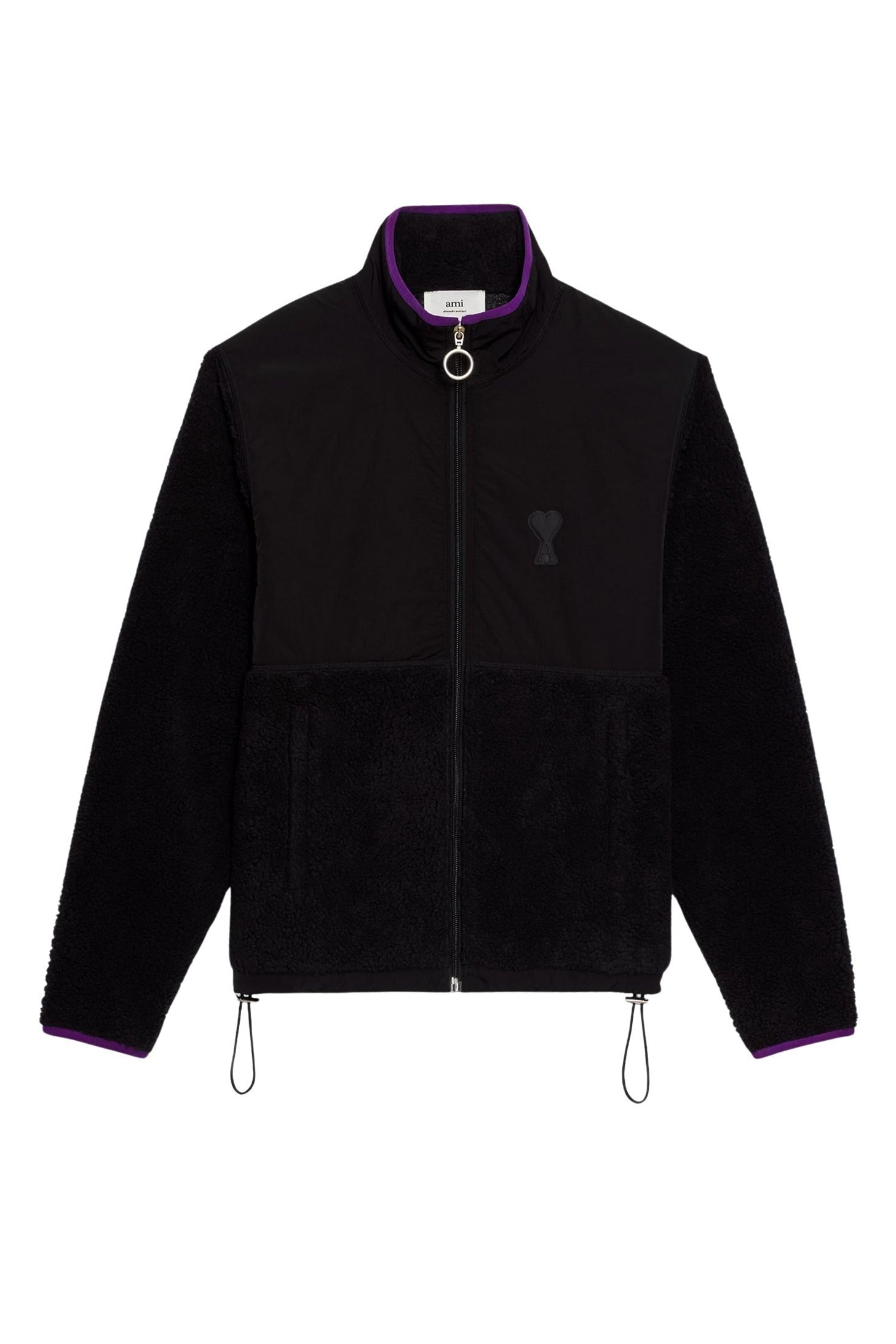 Veste polaire Ami de Cœur zippée - Black