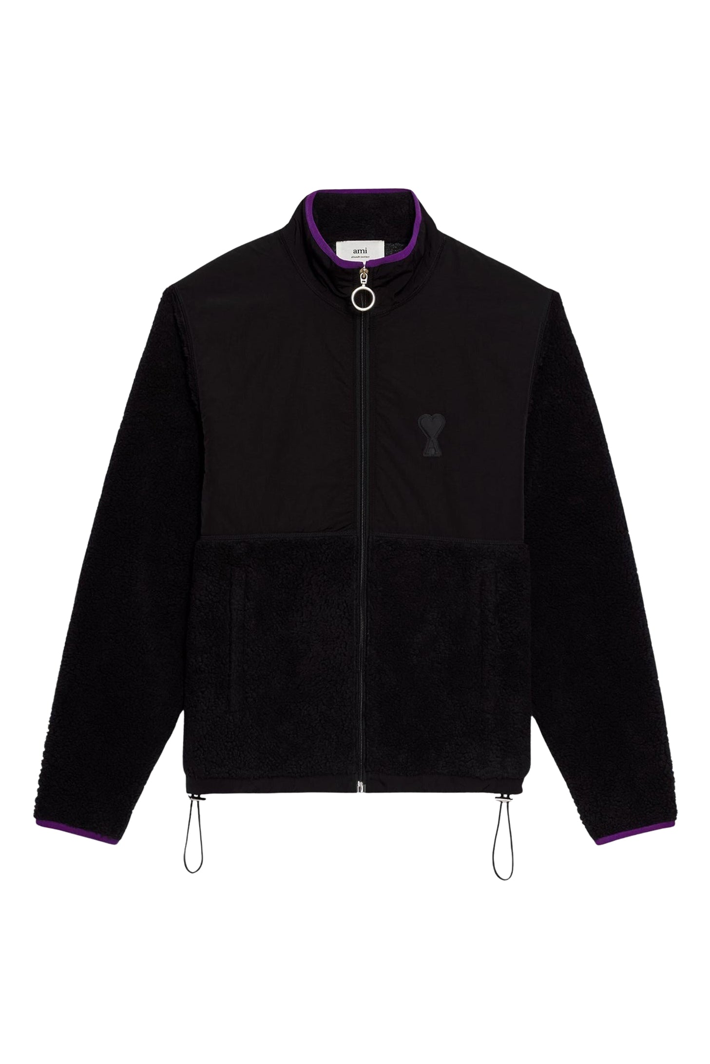 Veste polaire Ami de Cœur zippée - Black
