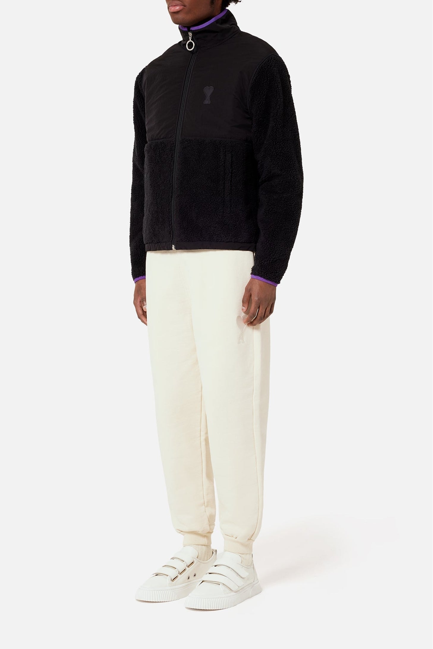 Veste polaire Ami de Cœur zippée - Black