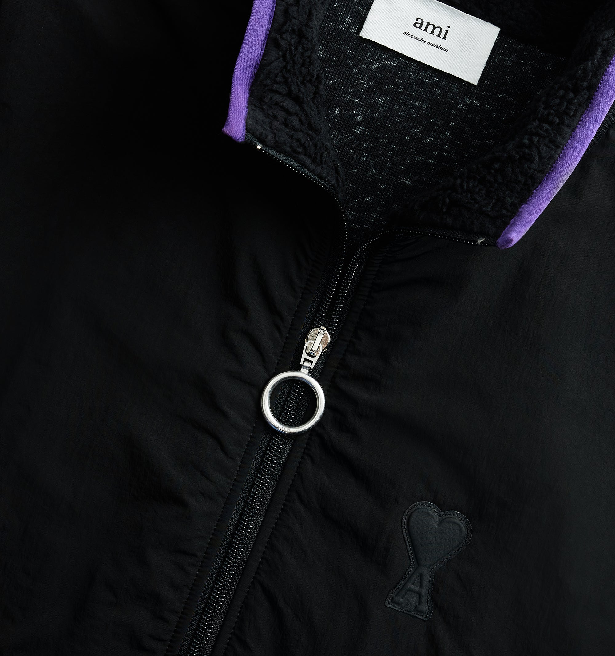 Veste polaire Ami de Cœur zippée - Black