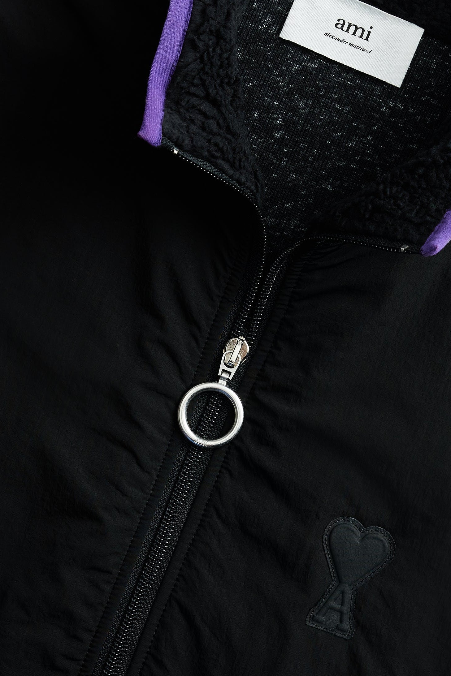 Veste polaire Ami de Cœur zippée - Black