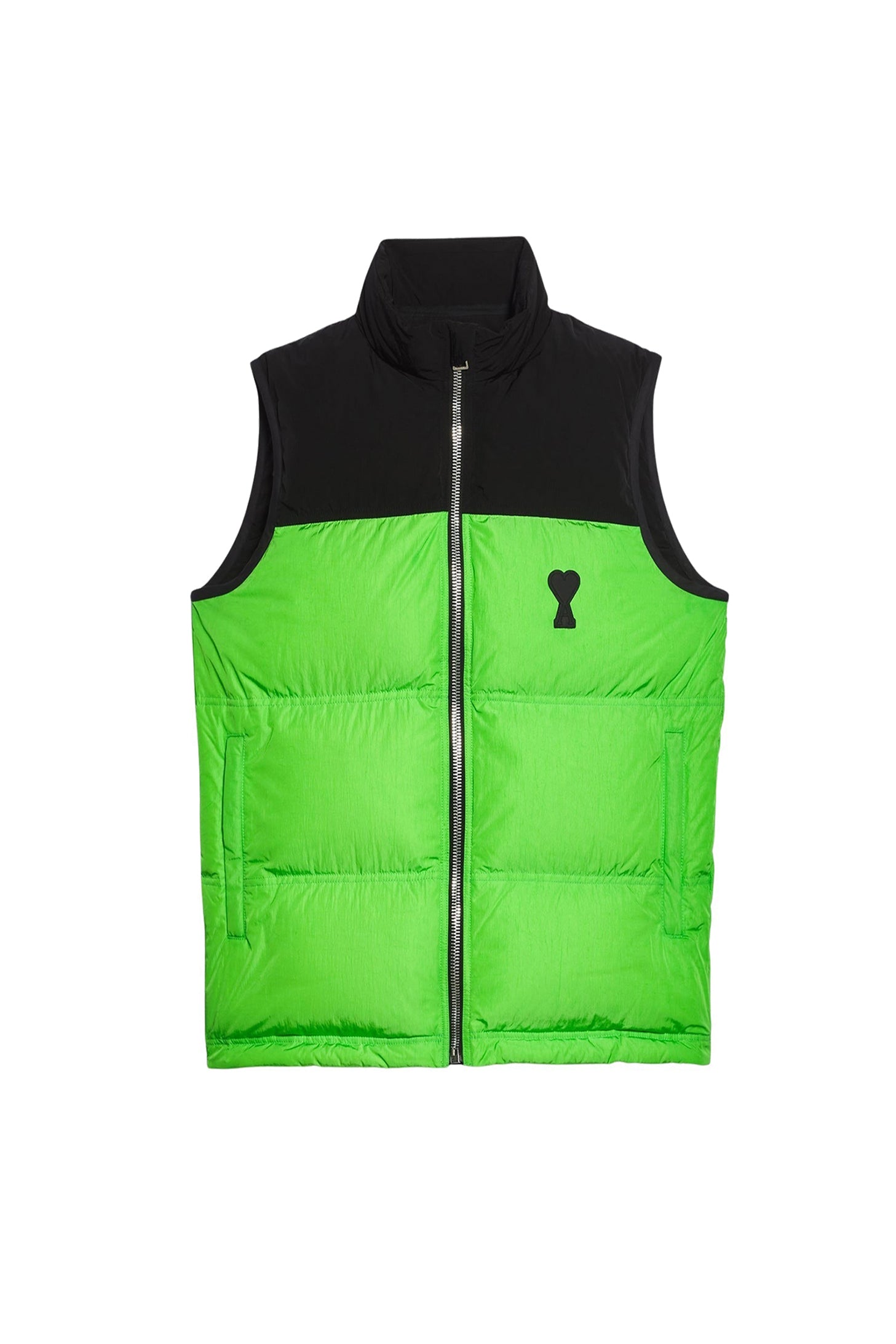 Doudoune Ami de Cœur sans manches - Black & Green