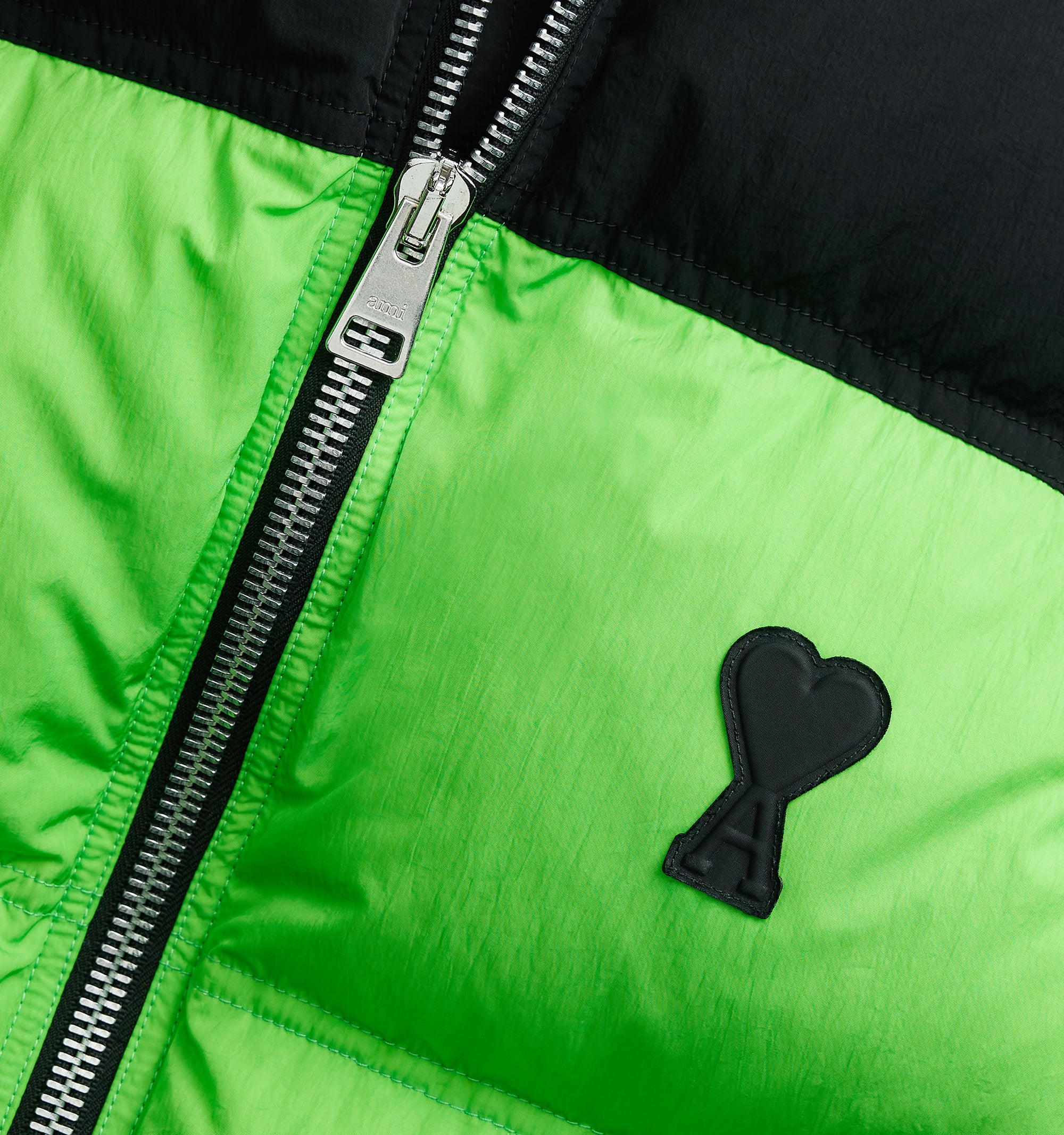 Doudoune Ami de Cœur sans manches - Black & Green