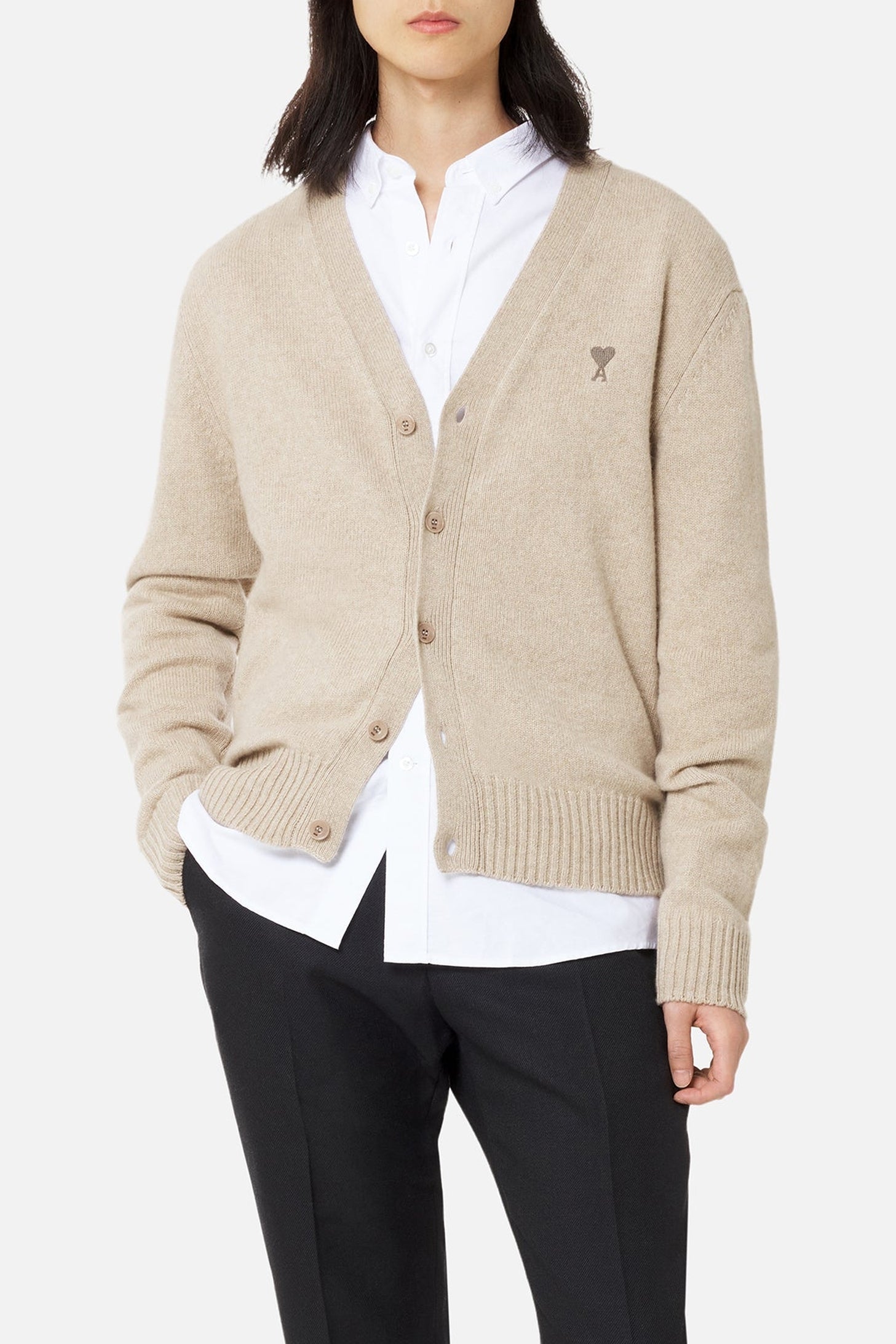 Cardigan Ami de Cœur en cachemire et laine - Beige