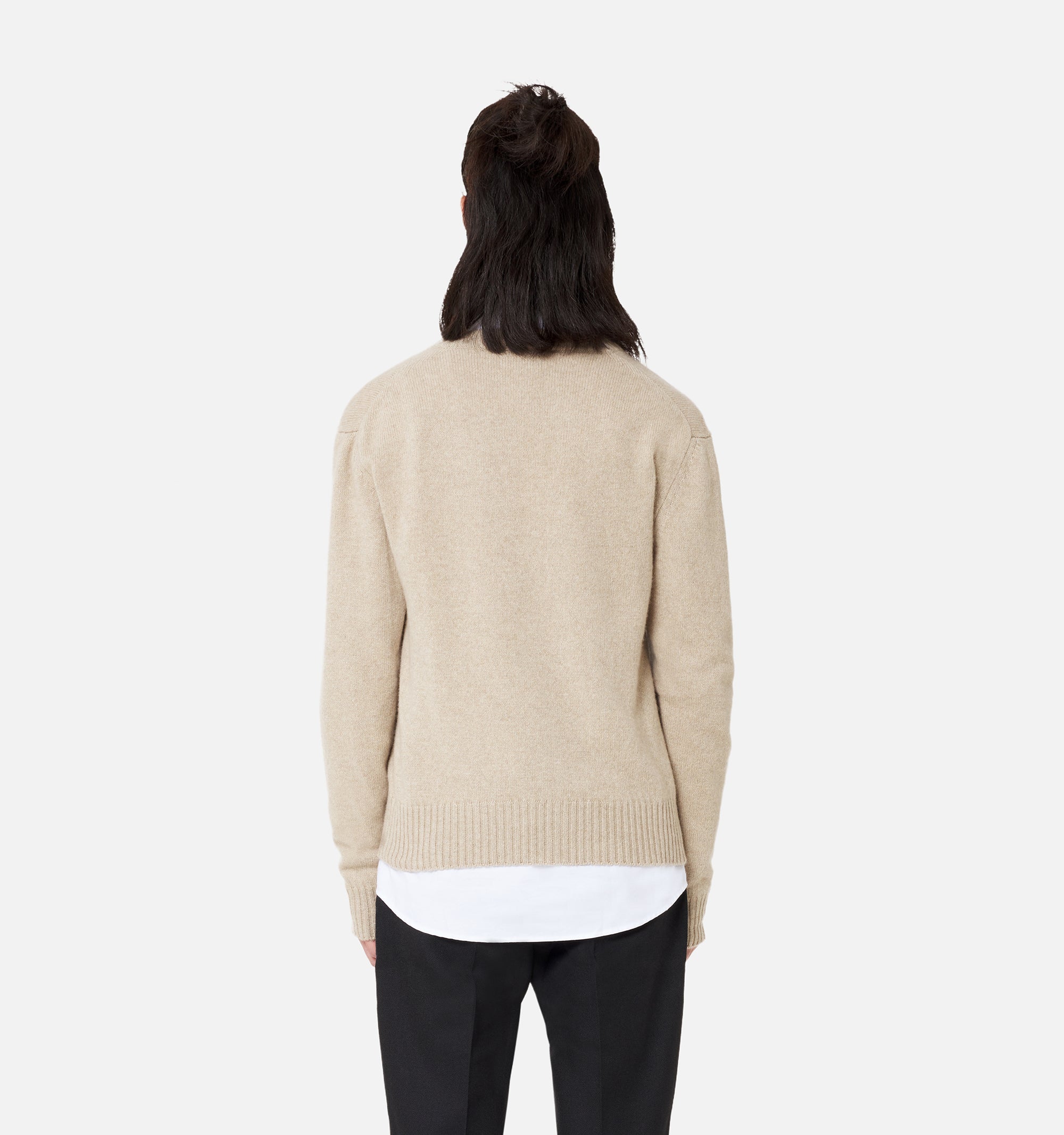 Cardigan Ami de Cœur en cachemire et laine - Beige