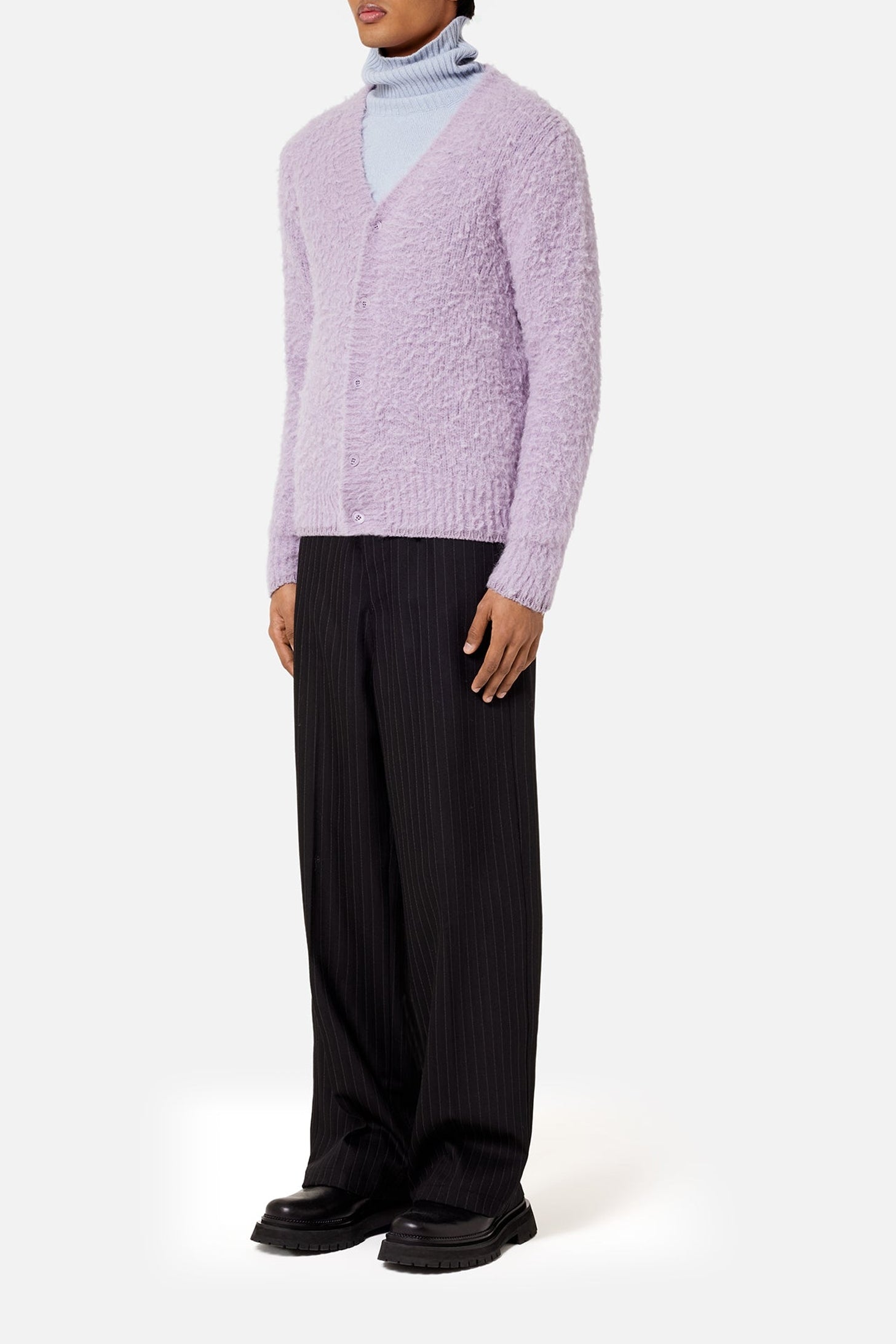 Cardigan brossé en laine - Parma