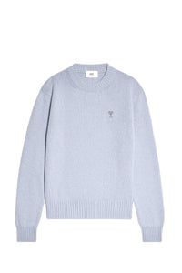 Pull Ami de Cœur à col rond en cachemire et laine - Pale Blue