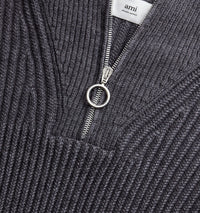 Pull camionneur et côtes anglaises en laine - Heather Grey