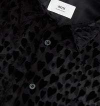 Chemise boxy en soie mélangée - Black