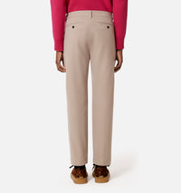 Pantalon chino avec boutons gravés - Beige