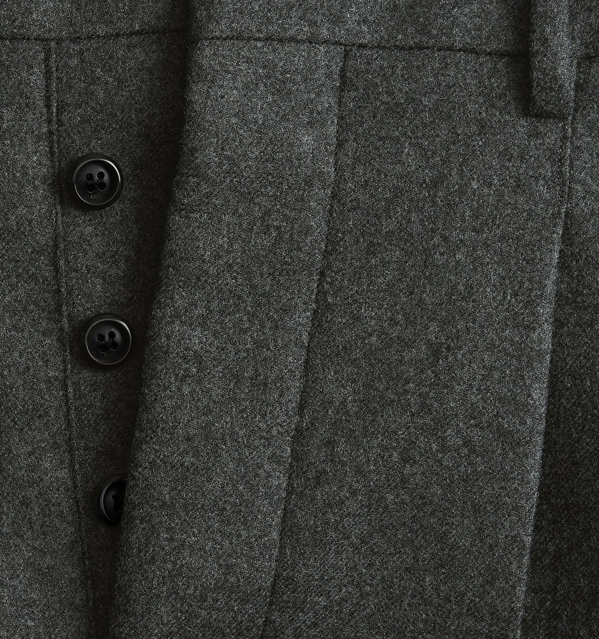 Pantalon coupe carotte à pinces en laine mélangée - Light Grey