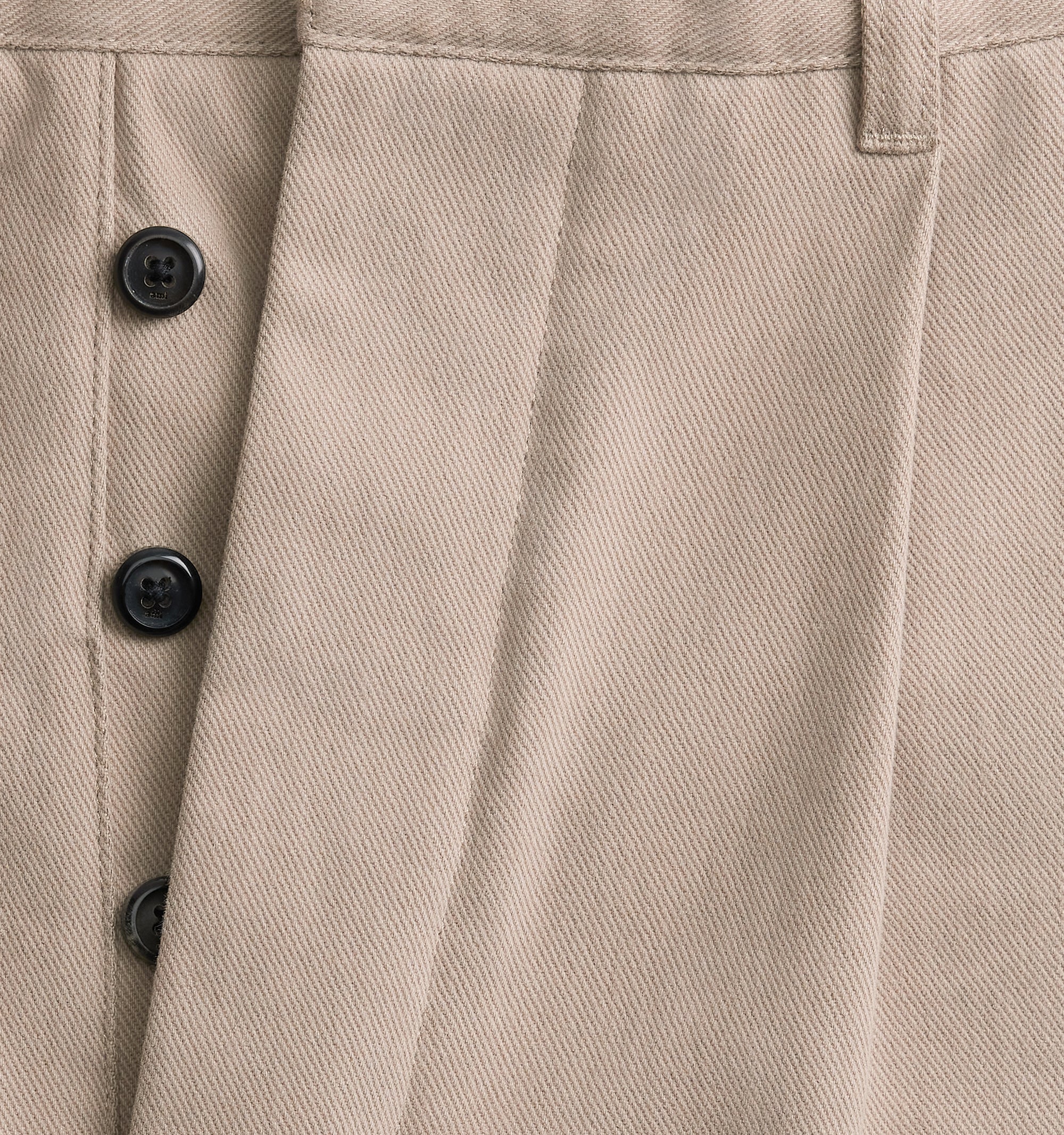 Pantalon coupe carotte oversize - Beige