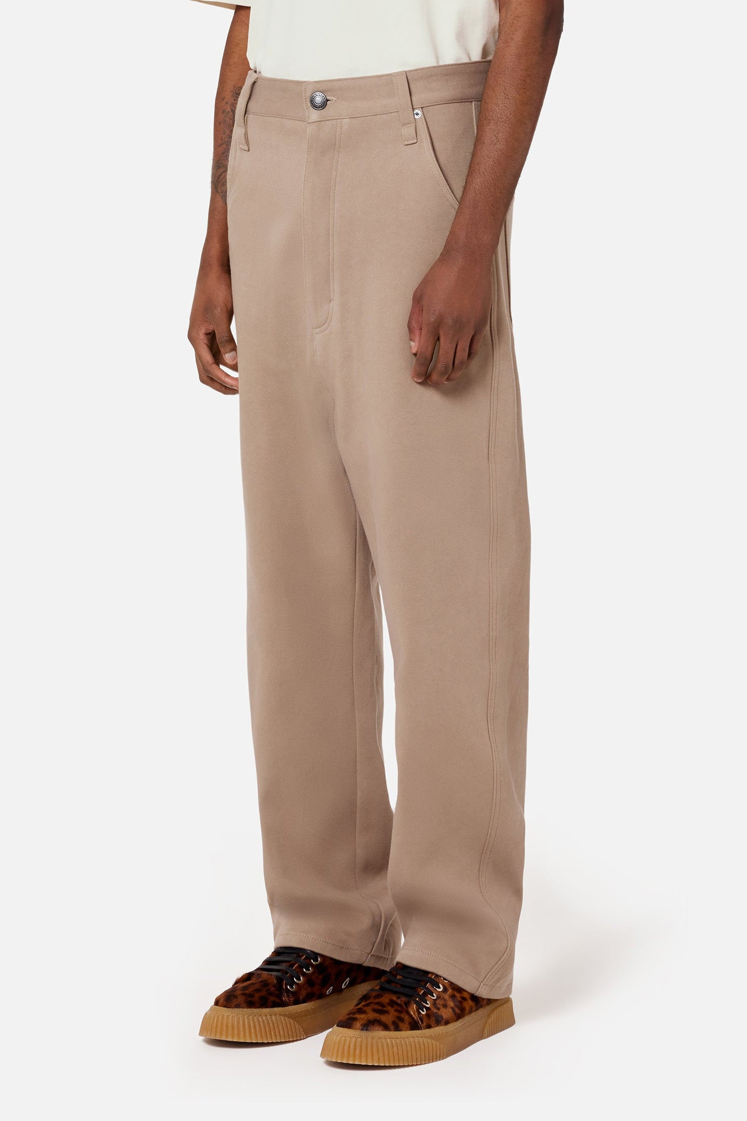 Alex denim trousers - Beige