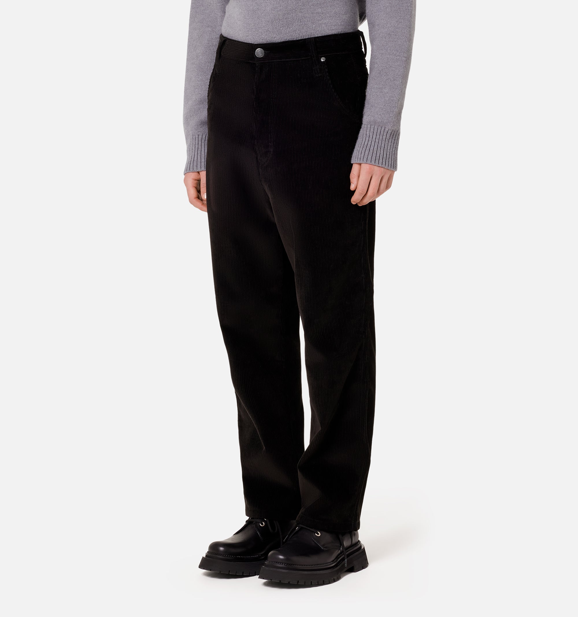 Pantalon Alex en velours côtelé - Black