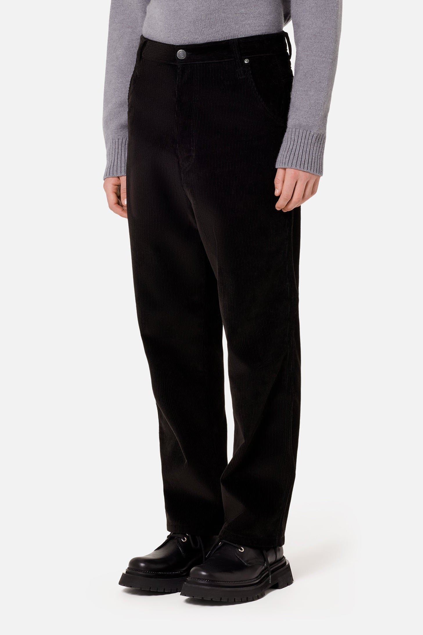 Pantalon Alex en velours côtelé - Black