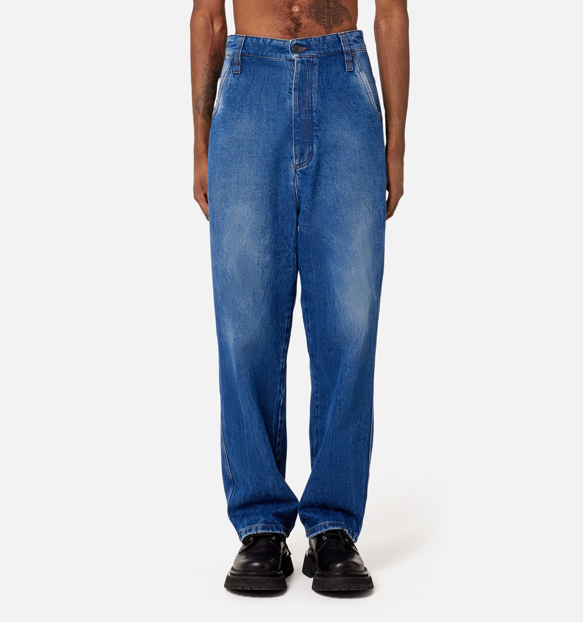Pantalon Alex en denim - Used Blue