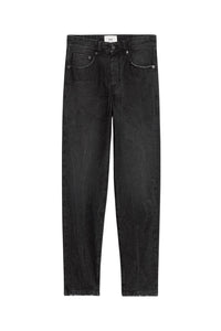 Denim cropped trousers - Used Black