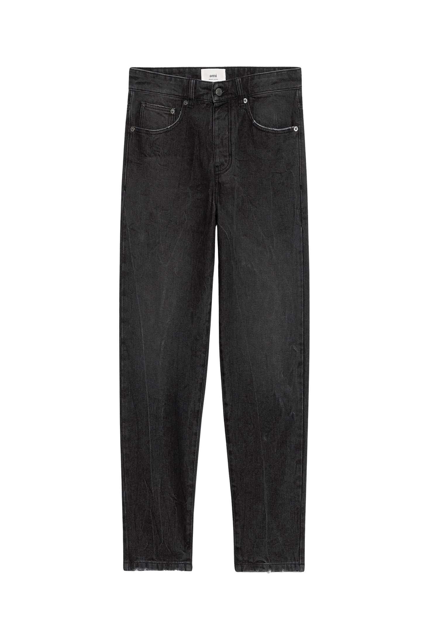 Denim cropped trousers - Used Black