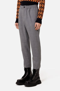 Pantalon à taille elastiquée en laine - Dark Grey