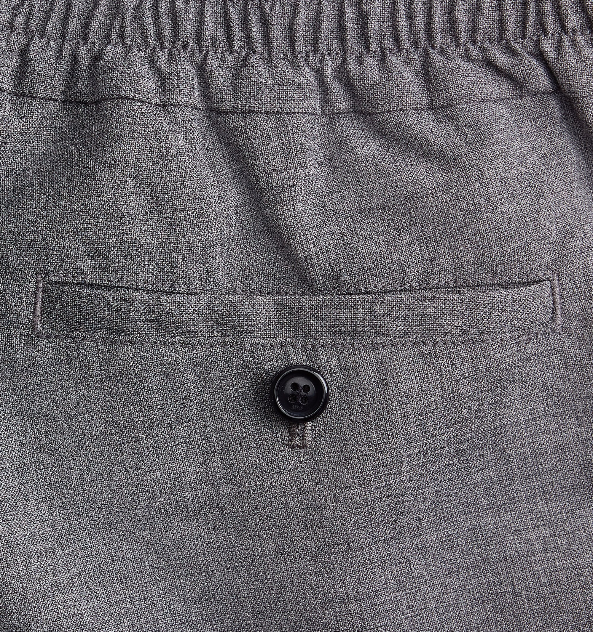 Pantalon à taille elastiquée en laine - Dark Grey