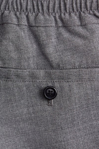 Pantalon à taille elastiquée en laine - Dark Grey