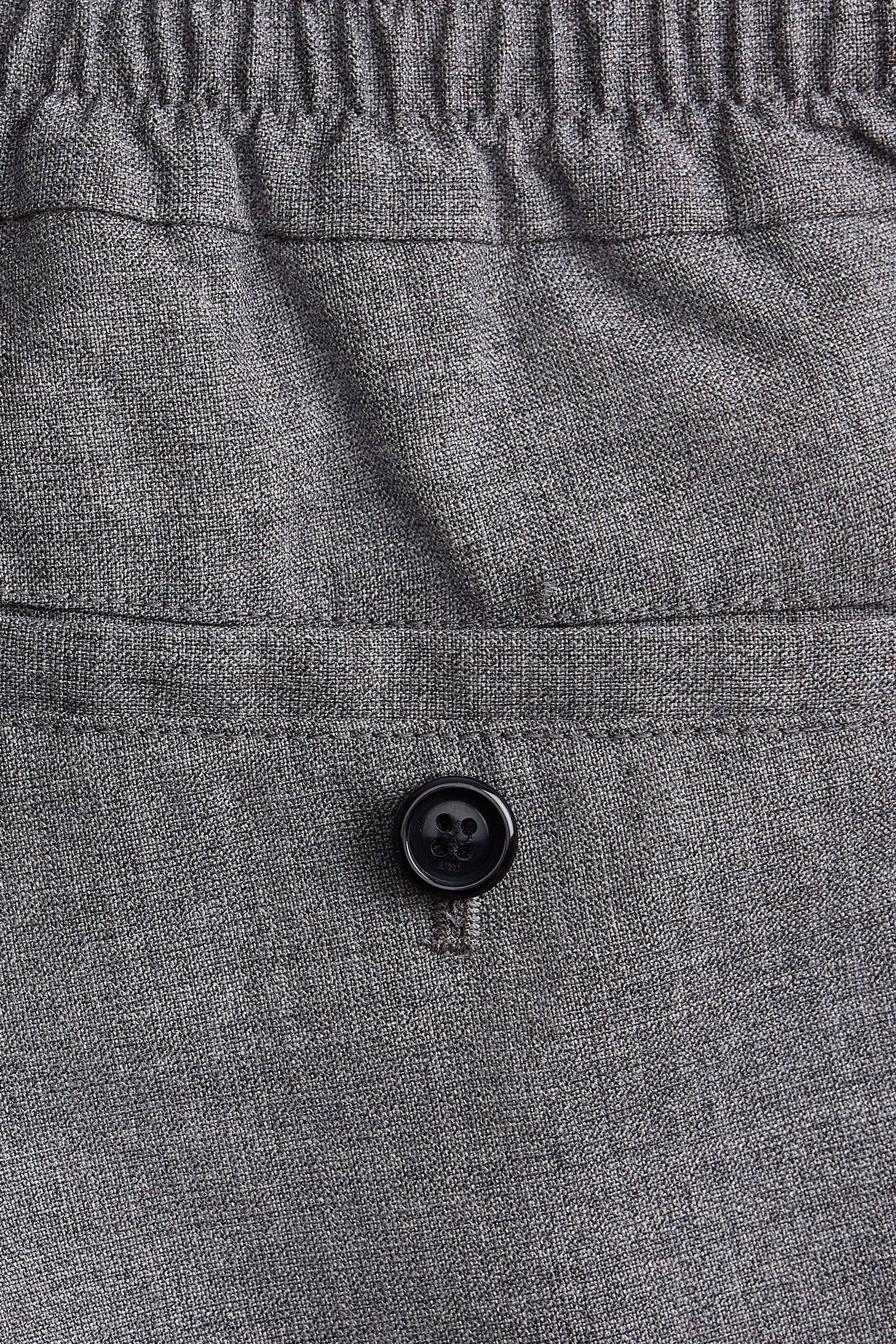 Pantalon à taille elastiquée en laine - Dark Grey