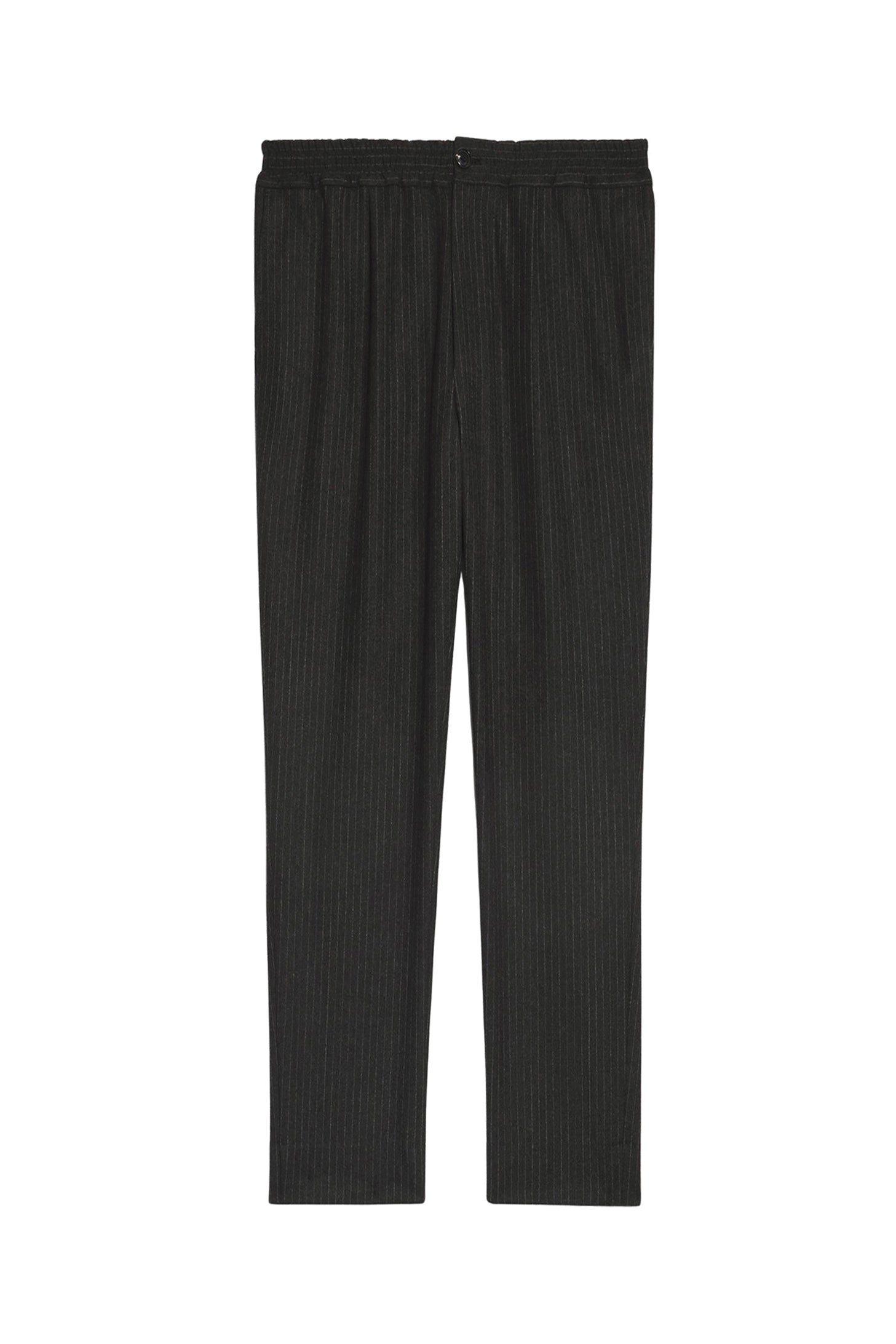 Wool trousers with elasticated waistband - Grey