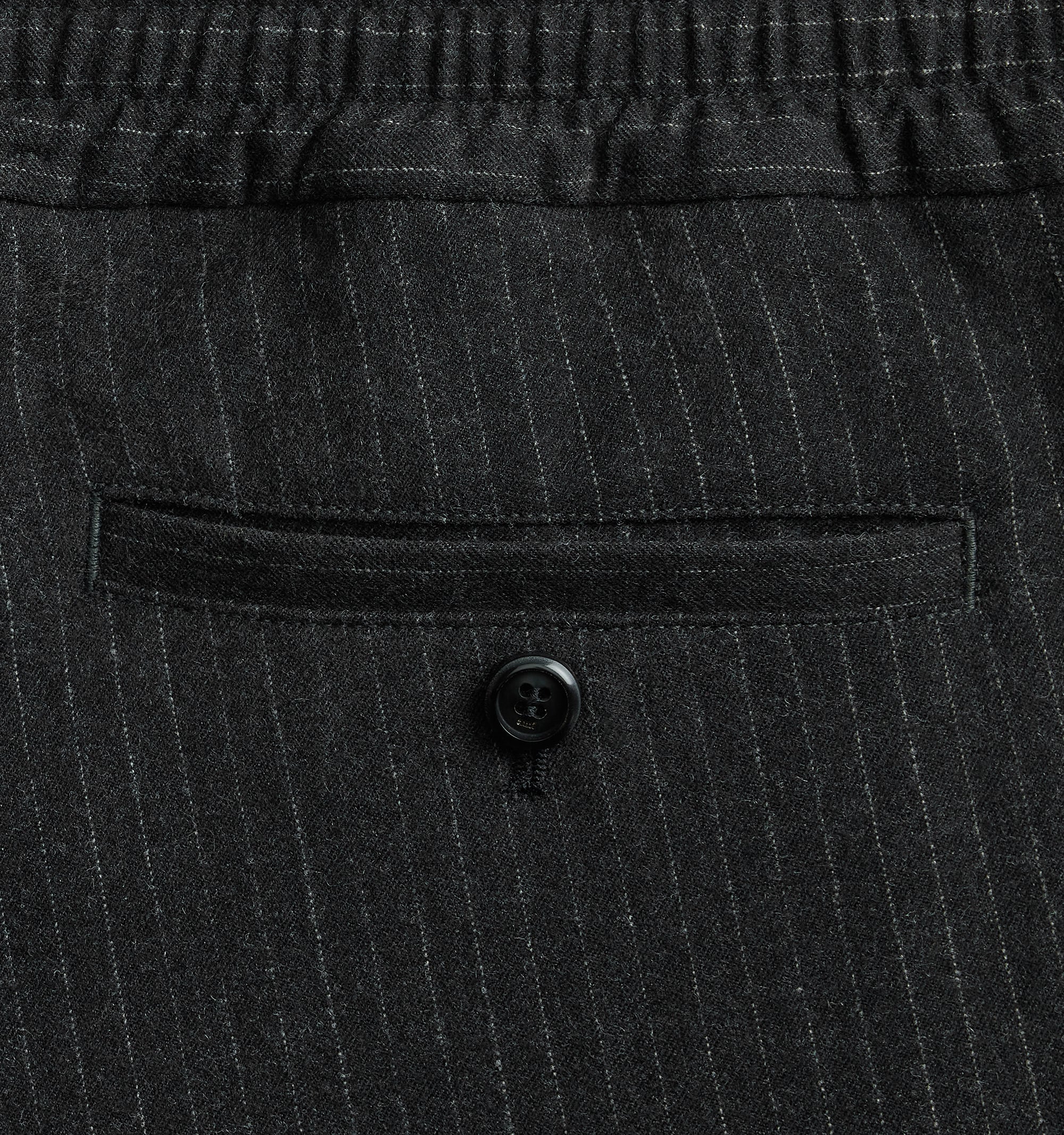 Pantalon à taille elastiquée en laine - Grey