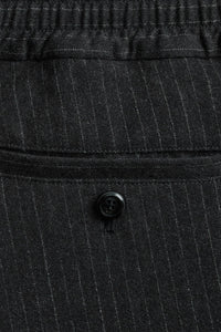 Wool trousers with elasticated waistband - Grey