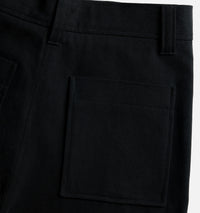 Pantalon cargo à ourlets élastiqués - Black