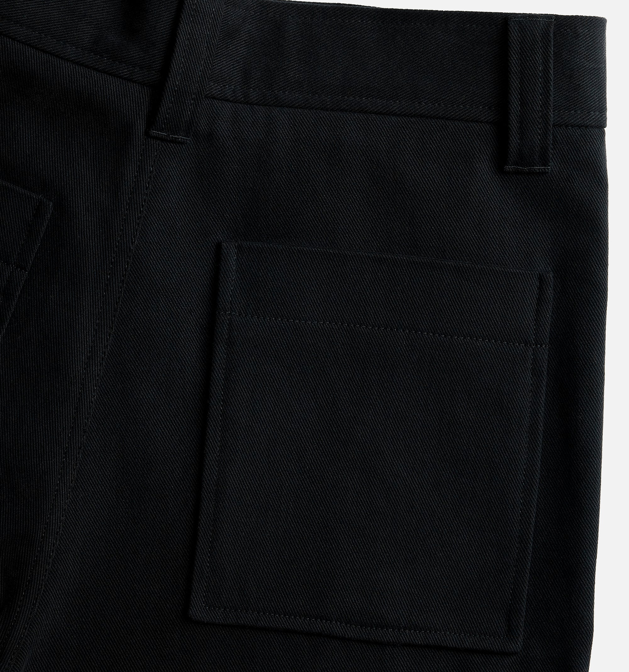 Pantalon cargo à ourlets élastiqués - Black