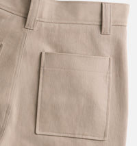 Pantalon cargo à ourlets élastiqués - Beige